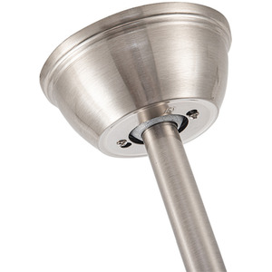 Ceiling Fan Light with Round Crystal-Encrusted Shade - Silvery White by Livingandhome