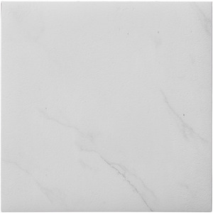 12-Piece Self-Adhesive PVC Marble Floor Tiles - White by Livingandhome