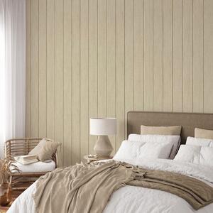 Painted Wood Panel Effect Wallpaper Wooden Planks - Neutral by Fine Decor