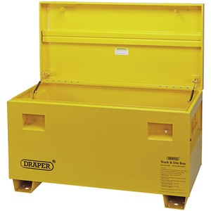 Draper Contractors Secure Storage Box - Yellow by Draper