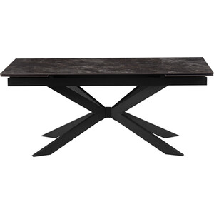 Henley Marble Extending Dining Table - Black