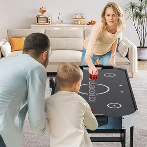 Foldable Air Hockey Table - Black by Costway