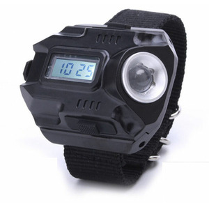 Wrist Watch and Torch - Black