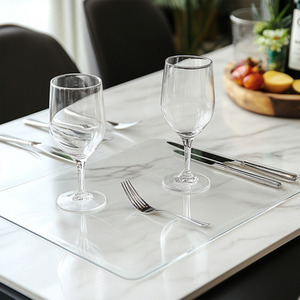 PVC Clear Table Protector Desk Mat - White / 140cm x 60cm by Nicoman