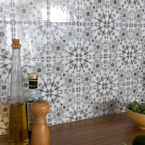 Catalan 3D Epoxy Tile Stickers - Grey by In Home