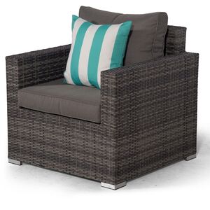 Giardino Sydney Rattan 2 Seater Loveseat Sofa - Grey by Giardino