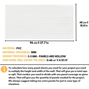 3D Wall Panels (96x48 cm) PVC Cladding Panel Wooden Design by NOVECRAFTO