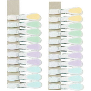 Pack of 24 My Laundry Pegs Spring - Multicolour