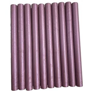 Pack of 10 Mauve Shimmer Wax Sticks - Purple by Syntego