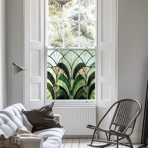 Aldein Art Deco Stained Glass Privacy Window Film by Creative Printing Solutions