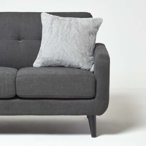 Soft Touch Faux Fur Cushion 46 x 46 cm by Homescapes