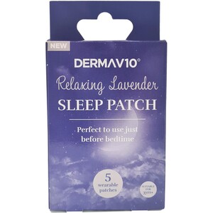 Pack of 5 Relaxing Lavender Sleep Patches - Purple by DermaV10