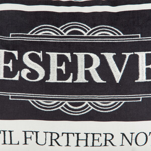 Reserved Until Further Notice Cushion - Black