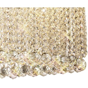 Empire IL31374 100x50cm Oval Ceiling Pendant Chandelier, G9, Chrome, Crystal - Polished Chrome