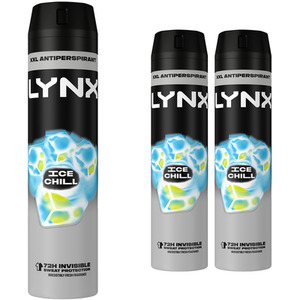 Lynx XXL 72-Hour Sweat Protection Anti-Perspirant Deodorant, 3 or 6 Pack, 250ml - Blue / 6cm by Lynx