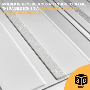 3D Wall Panels (96x48 cm) PVC Cladding Panel Sparkling Glitter Design by NOVECRAFTO