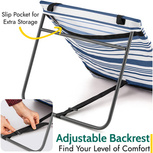 Folding Beach Mat with Adjustable Backrest by Trail