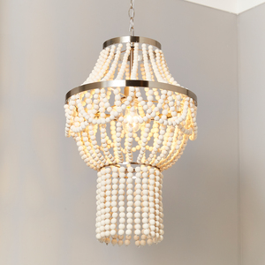 Pilli Beaded Light Chandelier - Natural by Litecraft