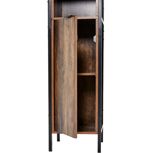 5-Tier Metal Frame Bathroom Cabinet - Brown by lifeideas