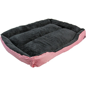 Faux Fur Dog Bed in PinkGrey XXL - Grey by Actiaspet