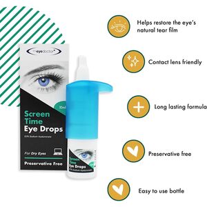 Screen Time Daily Eye Drops for Dry Eye Relief - Black / 3 by The Eye Doctor