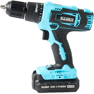 Saber 18V One Battery Combi Drill Kit - Blue by Saber