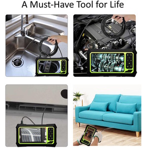 Inspection Endoscope Dual Lens 5.5mm Waterproof 1080P HD Borescope Camera - Black by UK Inspection Camera