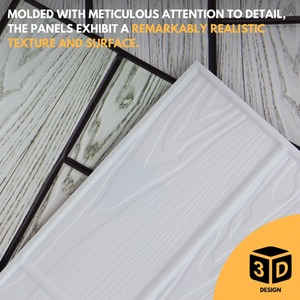 3D Wall Panels (96x48 cm) PVC Cladding Panel Wooden Design by NOVECRAFTO