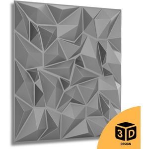 3D Wall Panels (50x50 cm) PVC Cladding Panel with Diamond Design by NOVECRAFTO