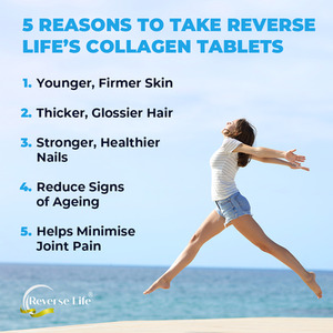 Reverse Life Marine Collagen Tablets - White by Reverse Life