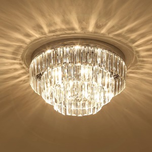 HOMCOM Crystal 7 light Ceiling Chandelier - Transparent by HOMCOM