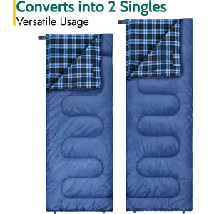 Premium Double Sleeping Bag - Blue by Trail