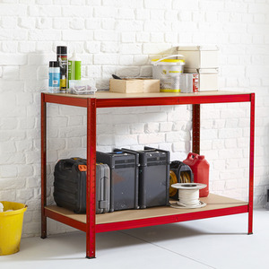 Neo Metal Garage Workbench - Red by Neo