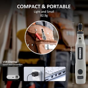 Cordless Rotary Tool DIY Engraving Kit - Grey