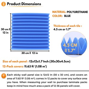 Self-Adhesive Acoustic Wall Panels - Peel and Stick Soundproofing Panels by NOVECRAFTO