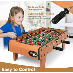 Soccer Game Toy Set - Brown by Costway