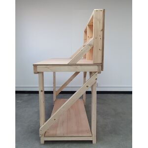 Eucalyptus Top Workbench With Back Panel by Arbor Garden Solutions