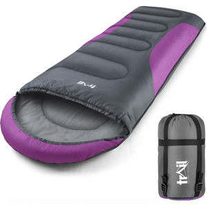 Alpine 250 GSM Sleeping Bag - Purple by Trail