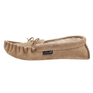 Mens Premium Suede Moccasin Slippers with Soft Suede Sole by Lambland