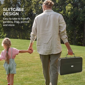 Outsunny Mini Suitcase Charcoal Barbecue Grill - Black by Outsunny