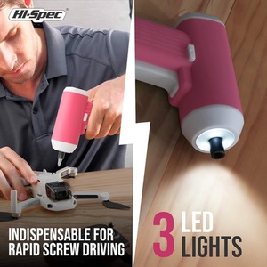 Electric Screwdriver Set 3.6V Rechargeable - Black