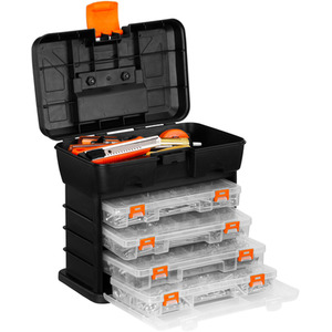 Utility Tool Box - Black by VonHaus