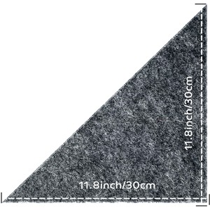 Set Of 24 Triangle Self Adhesive Acoustic Wall Panels Tiles by Gr8 Home