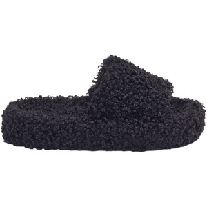 Soft Plush Open-Toe Cotton Slippers by Livingandhome