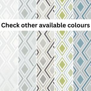 Halcyon Geometric Wallpaper - Teal by Prestigious Textiles