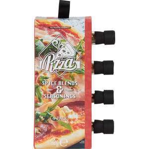 Pack of 4 Pizza Spice Blends and Seasonings - Red
