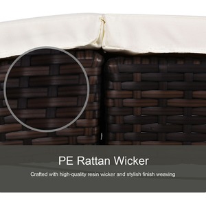 Outsunny Sun Lounger Rattan Hommock by Outsunny