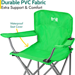 Kids Lightweight Camping Chair - Green by Trail
