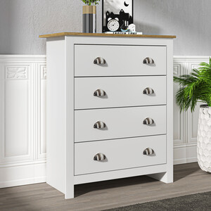 Lexington Four Drawer Chest - White