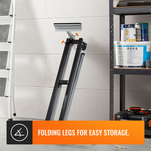 Heavy Duty Mitre Saw Stand - Black by VonHaus